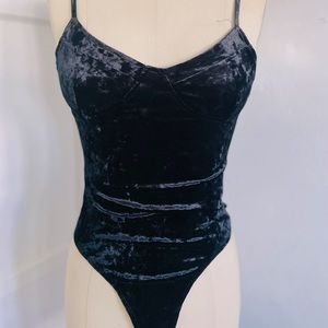 Forever 21 velvet bodysuit